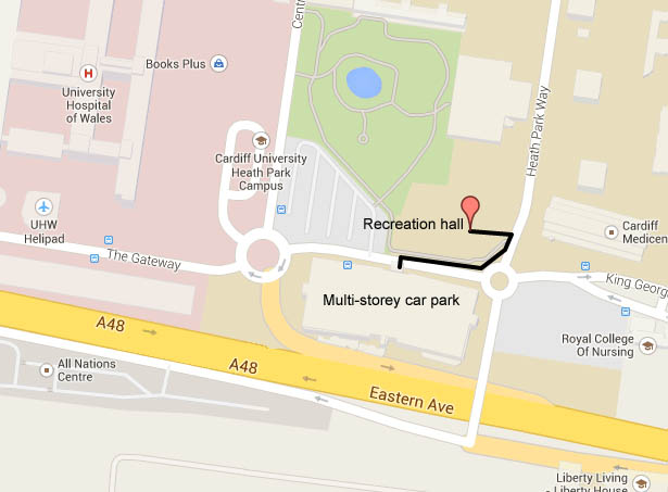 Ruff location map